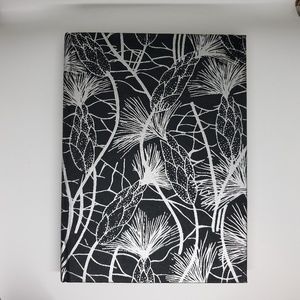 Recycled Cotton Journal Black/Silver -6"x8"